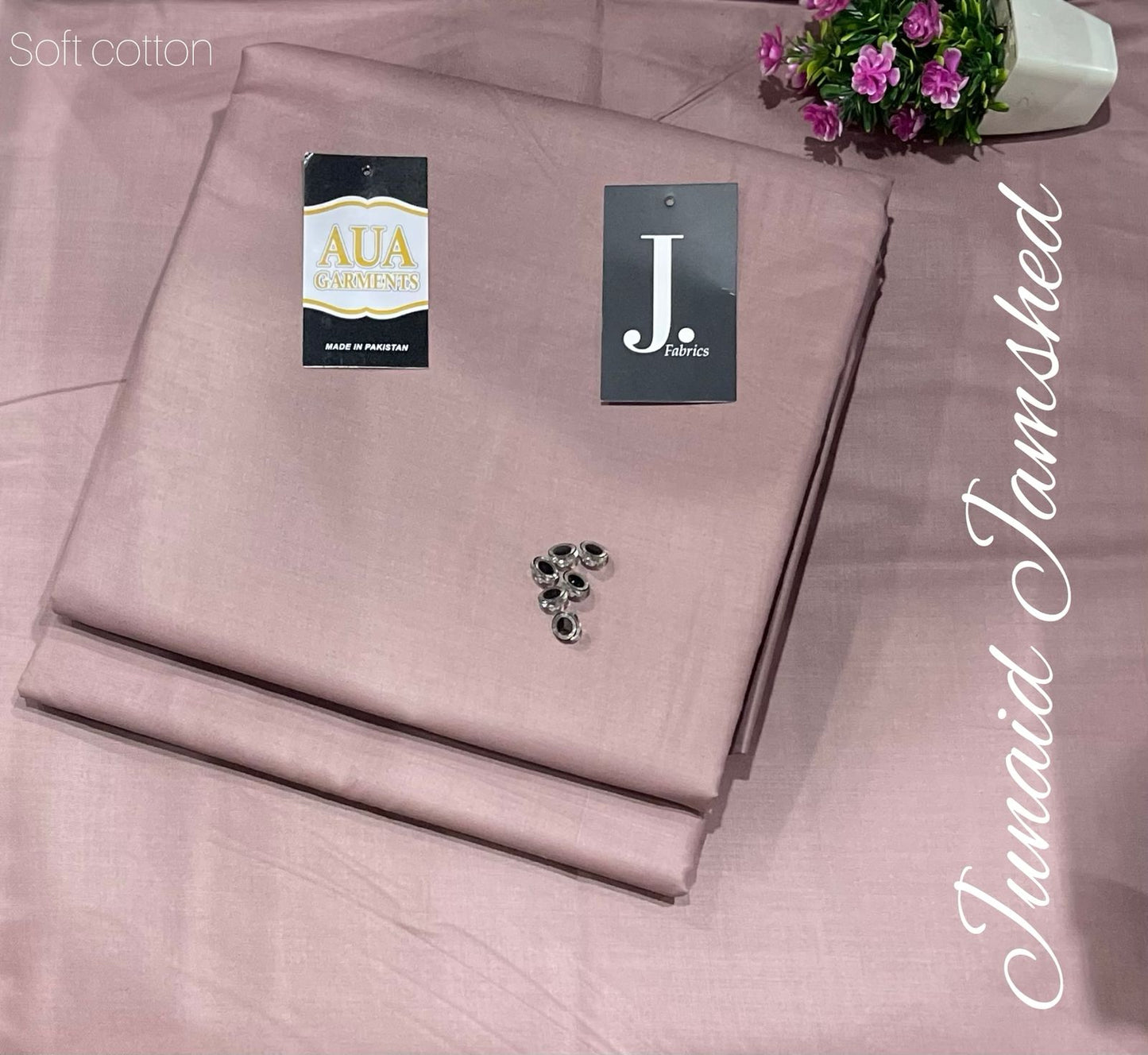 J. Unstitched Soft Cotton Suit for men (4 meter widht 53 inche)