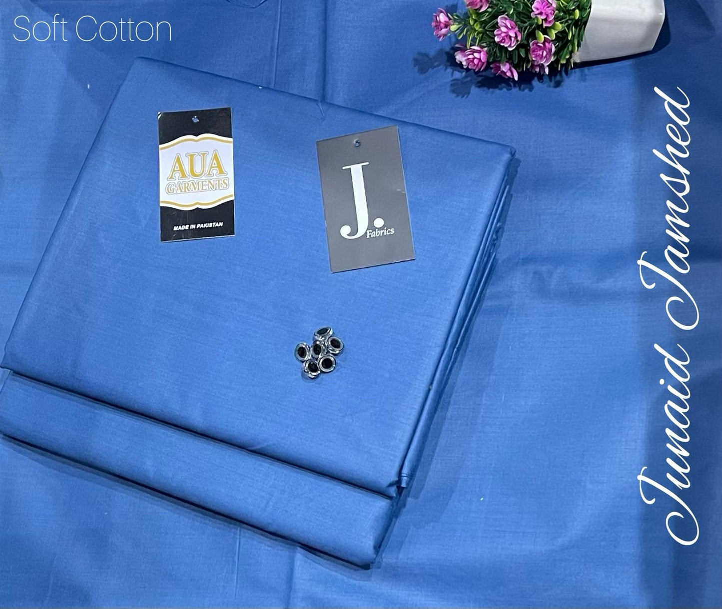 J. Unstitched Soft Cotton Suit for men (4 meter widht 53 inche)