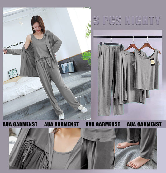 3 Piece Lounge wear Nightwear Sleepwear For Women