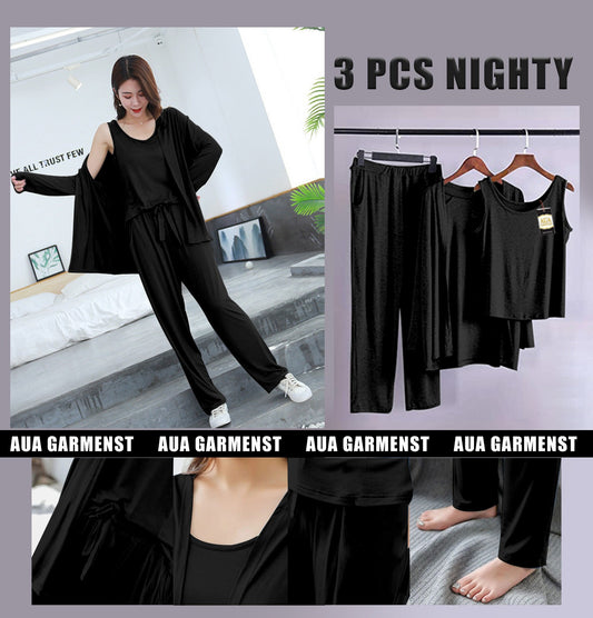 3 Piece Lounge wear Nightwear Sleepwear For Women