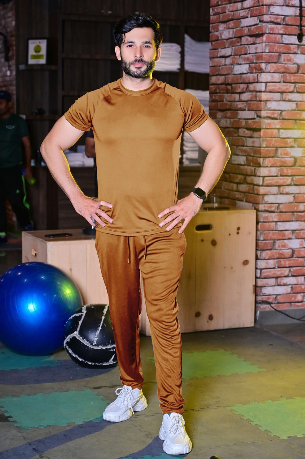 Pack Of 2 Tracksuit For Men's (T-Shirt+Trouser)
