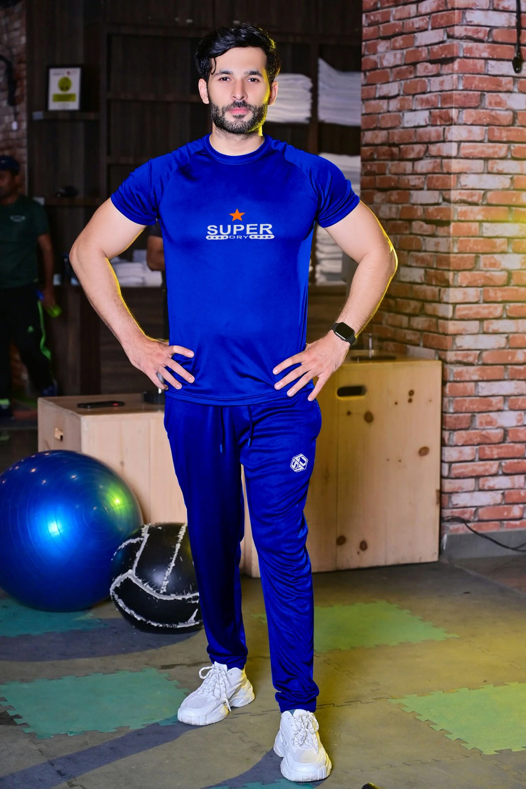 Pack Of 2 Tracksuit For Men's (T-Shirt+Trouser)